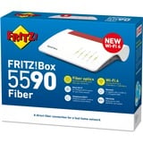 AVM FRITZ!Box 5590 Fiber Edition Internationaal router Wit/rood, Mesh Wi-Fi