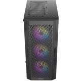 Antec AX20 midi tower behuizing Zwart | 3x USB-A | Tempered Glass