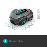 GARDENA Robotmaaier smart SILENO max 800 m² Li-ion accu + Basisstation inbegrepen, Bluetooth