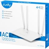 Cudy AC1200 Wi-Fi Router Wit, Cudy App