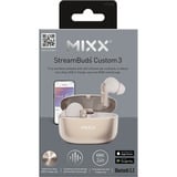 MIXX StreamBuds Custom 3 True Wireless Earbuds  headset Champagne