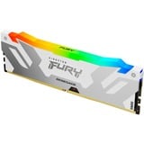 Kingston FURY 16 GB DDR5-7200 werkgeheugen Wit, KF572C38RWA-16, Renegade RGB, XMP