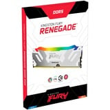 Kingston FURY 16 GB DDR5-7200 werkgeheugen Wit, KF572C38RWA-16, Renegade RGB, XMP