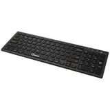 Qware Oldham draadloos toetsenbord Zwart, EU lay-out (QWERTY), Scissor switches, 2,4 GHz USB | Bluetooth