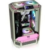 Thermaltake The Tower 300 - Matcha Plum mini tower behuizing Lichtgroen/roze | 3x USB-A | Tempered Glass