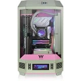 Thermaltake The Tower 300 - Matcha Plum mini tower behuizing Lichtgroen/roze | 3x USB-A | Tempered Glass