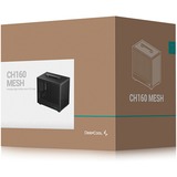 DeepCool DeepCool CH160 MESH mini tower behuizing Zwart | 2x USB-A | 1x USB-C