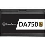 SilverStone DA750-G 750W voeding  Zwart, 4x PCIe, Kabel-Management