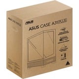 ASUS A31 PLUS midi tower behuizing Zwart | 2x USB-A | 2x USB-C | Window