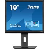 iiyama ProLite B1980S-B1 19" monitor Zwart, 75 Hz, HDMI, DisplayPort