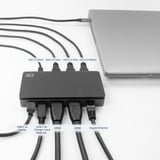 ACT Connectivity USB-C 4K MST dockingstation Zwart/grijs