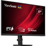 ViewSonic VA2708-HDJ 27" monitor Zwart, 1x HDMI, 1x DisplayPort, VGA