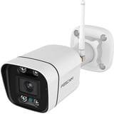 Foscam V5P, 3K/5MP Dual-Band WiFi camera met geluid- en lichtalarm Wit