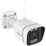 Foscam V5P, 3K/5MP Dual-Band WiFi camera met geluid- en lichtalarm Wit