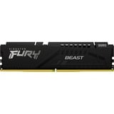 Kingston FURY 16 GB DDR5-6000 werkgeheugen Zwart, KF560C30BB-16, Fury Beast, XMP