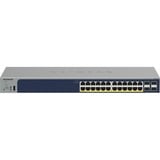 Netgear 24-Port Gigabit Ethernet PoE+ Smart Switch with 4 SFP Ports (GS728TPPv3) 