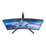 Philips Evnia Curved Fast VA 27M2C5200W/00 27" gaming monitor Zwart, 2x HDMI, 1x DisplayPort, HDR10, 180 Hz