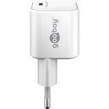 goobay USB-C PD GaN snellader Nano (65 W)  Wit, 1x USB-C, Power Delivery 3.0