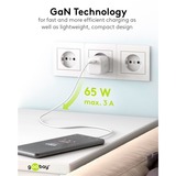 goobay USB-C PD GaN snellader Nano (65 W)  Wit, 1x USB-C, Power Delivery 3.0