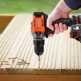 BLACK+DECKER Schroefklop machine/koffer +2x2.0ah schroefboor Oranje/zwart, 2 accu's en oplader inbegrepen