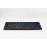 Ducky Zero 6108 Classic Black, gaming toetsenbord Zwart/wit, US lay-out, Cherry MX2A Red, RGB leds, Double-shot PBT, hot swap, 2.4GHz | Bluetooth | USB-C