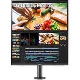 LG DualUp 28MQ780-B 27.6" monitor Zwart, 2x HDMI, 1x DisplayPort, 3x USB-A, USB-C