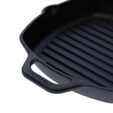 Victoria Square Grillpan 25 cm, Seasoned bak-/braadpan Zwart, Color packaging