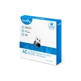 Cudy AC650 Wireless Dual Band Mini USB wlan adapter Zwart