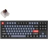 Keychron V3-A3, gaming toetsenbord Zwart/transparant, US lay-out, Keychron K Pro Brown, RGB leds, TKL, Double-shot PBT, hot swap