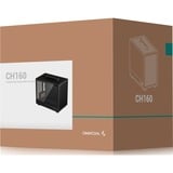 DeepCool CH160 mini tower behuizing Zwart | 2x USB-A | 1x USB-C | Tempered Glass