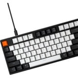 Keychron C2-A2, toetsenbord Zwart/wit, US lay-out, Gateron Blue, Witte leds, ABS keycaps