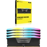 Corsair 96 GB DDR5-6000 Quad-Kit werkgeheugen Zwart, CMH96GX5M4B6000C30, Vengeance RGB, XMP