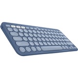 Logitech K380 Multi-Device Bluetooth Draadloos keyboard, toetsenbord Donkerblauw/wit, Bluetooth