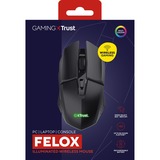 Trust GXT 110 Felox verlichte draadloze gaming muis Zwart, RGB | 800 - 4800 dpi