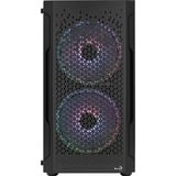 Aerocool Trinity Mini v3 mini tower behuizing Zwart | 3x USB-A | RGB | Window