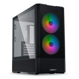 Lian Li Lancool 207 midi tower behuizing Zwart | 2x USB-A | 1x USB-C | Tempered Glass