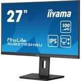 iiyama ProLite XUB2793HSU-B7 27" monitor Zwart (mat), 100 Hz, HDMI, DisplayPort, USB, Audio, Adaptive Sync