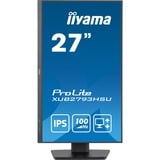 iiyama ProLite XUB2793HSU-B7 27" monitor Zwart (mat), 100 Hz, HDMI, DisplayPort, USB, Audio, Adaptive Sync