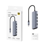 Cudy 6-In-1 HDMI 4K USB-C Hub usb-hub Zilver