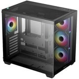 DeepCool DeepCool CG530 4F bk midi tower behuizing Zwart | 2x USB-A | 1x USB-C | RGB | Window