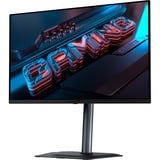 GIGABYTE MO27Q2 27" gaming monitor Zwart, 2x HDMI, DisplayPort, 2x USB-A, USB-B, USB-C, 240 Hz