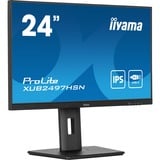 iiyama ProLite XUB2497HSN-B2 23.8" monitor Zwart, 100 Hz, HDMI, DisplayPort, USB-C, Audio