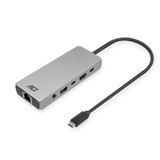 ACT Connectivity USB-C 4K / 8K 60Hz dockingstation Grijs