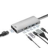 ACT Connectivity USB-C 4K / 8K 60Hz dockingstation Grijs