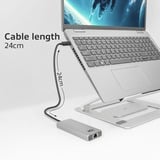 ACT Connectivity USB-C 4K / 8K 60Hz dockingstation Grijs