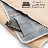 Cozy Jorv Warmtedeken | Stoelkleed | Stoelverwarmer Lichtbeige, Powerbank 10000 mAh