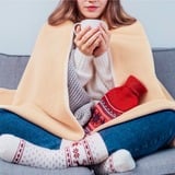 Cozy Jorv Warmtedeken | Stoelkleed | Stoelverwarmer Lichtbeige, Powerbank 10000 mAh