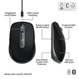 Logitech MX Anywhere 3S for Mac muis Grafiet, 200 - 8000 DPI, Bluetooth Low Energy