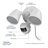 Swann 4K Floodlight beveiligingscamera Wit/zwart