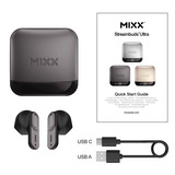 MIXX StreamBuds Ultra Hybrid True Wireless Earbuds  headset Zwart